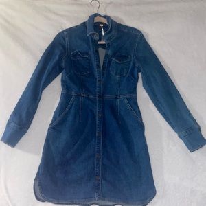free people denim dress